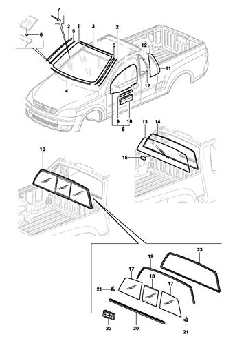 Imagem de Vidros - Pick-up