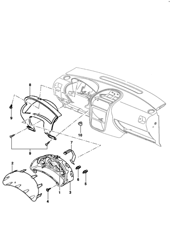 Imagem de Instrumentos do painel - Sedan/Hatch/Pick-up