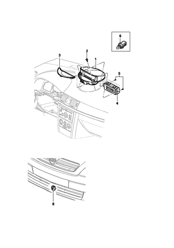 Imagem de Display do painel de instrumentos - Meriva