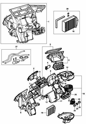 Imagem de Módulo do ar condicionado - Sedan/Hatch/Pick-up