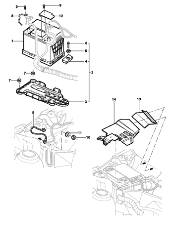 Imagem de Bateria e cabos - Sedan/Hatch/Pick-up