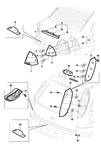 Imagem de Lanterna traseira e brake-light - Sedan/Hatch