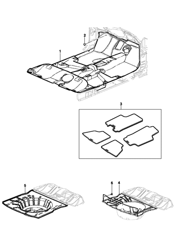 Imagem de Tapetes do assoalho e porta-malas - Sedan/Hatch