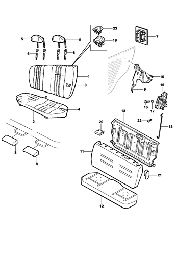 Imagem de Banco traseiro inteiriço - Sedan/Hatch