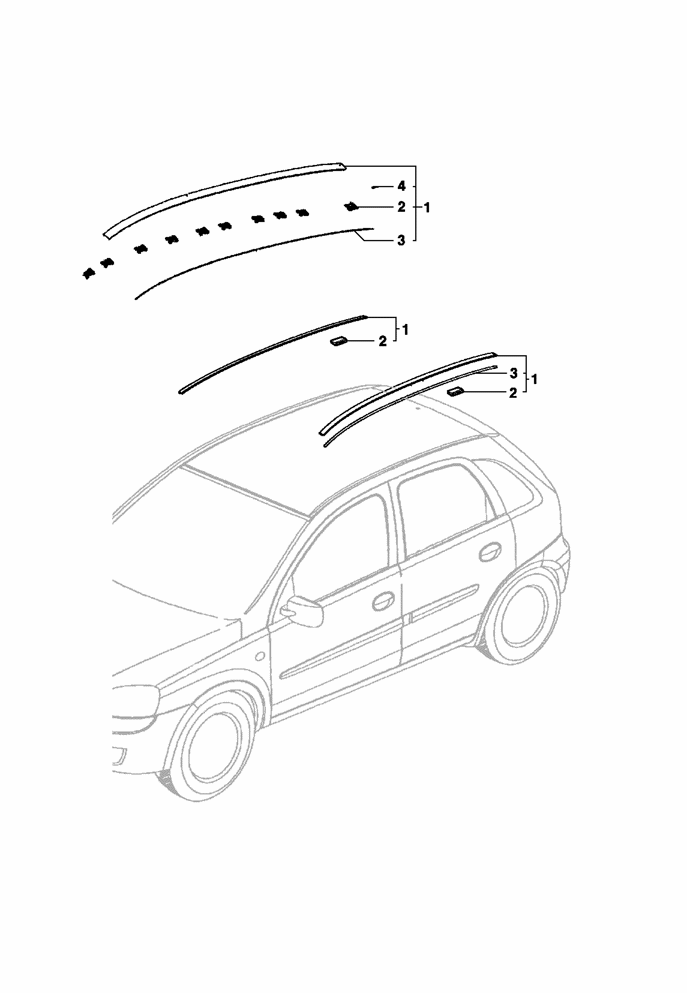 Imagem de Acabamento externo do teto - Sedan/Hatch