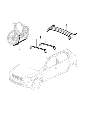 Imagem de Acessórios - Bagageiro do teto