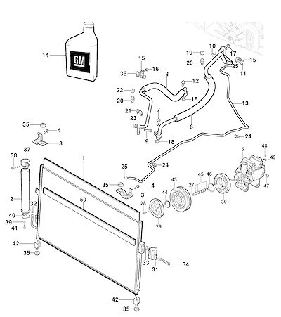 Imagem de Sistema de refrigeração do ar-condicionado 2.4L flex (LP8)