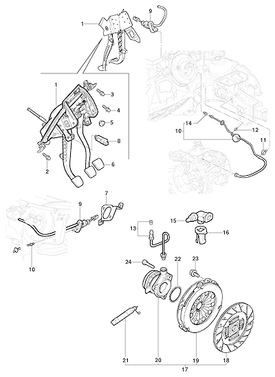 Imagem de Embreagem hidráulica e componentes para Meriva