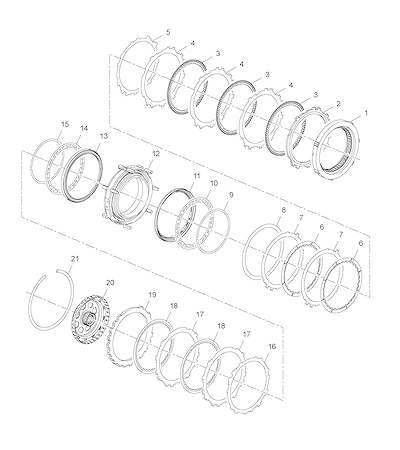 Imagem de Transmissão automática disco de embreagem 1-2-3-4 (MNJ, MSD)