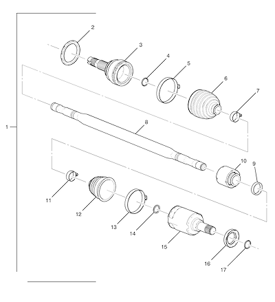 Imagem de Eixo de acionamento e junta homocinética roda dianteira lado direito (2012) (2)