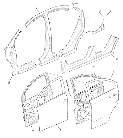 Imagem de Chapa metal e estrutura lateral com portas (2012–2013)