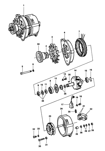 Imagem de Alternador - BOSCH