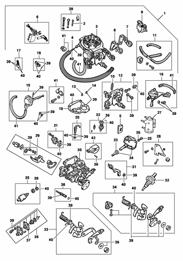 Imagem de Carburador corpo duplo BROSOL tipo 2E/3E