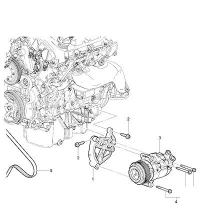 Imagem de Compressor e componentes do ar-condicionado (LY7, LFX)