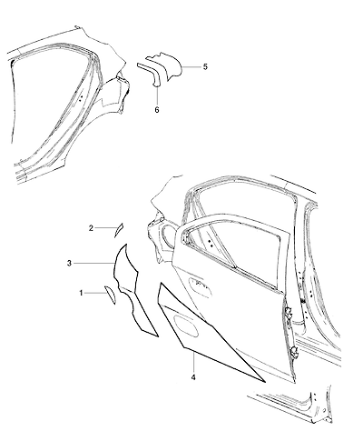 Imagem de Pacote de decalques para lateral e para-brisa (2013–2019) JE48