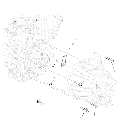 Imagem de Fixação do motor e transmissão (LGX/3.6S, manual M13)