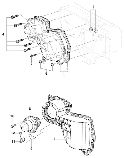 Imagem de Motor do ventilador e componentes auxiliares para arrefecimento e aquecimento