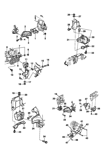 Imagem de Fixação do motor com transmissão mecânica