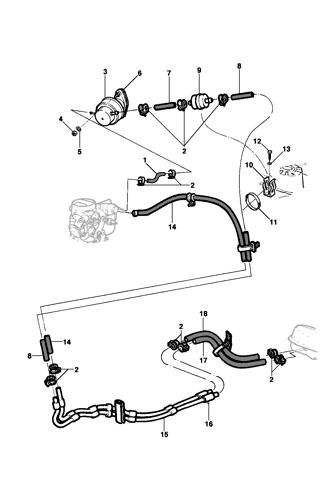 Imagem de Linha de combustível c/ motor carburado