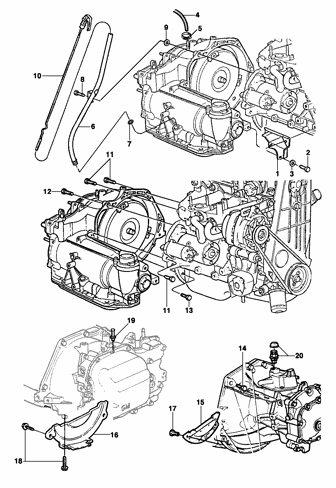 Imagem de Montagem e indicador do nível de óleo e ventilação da transmissão automática