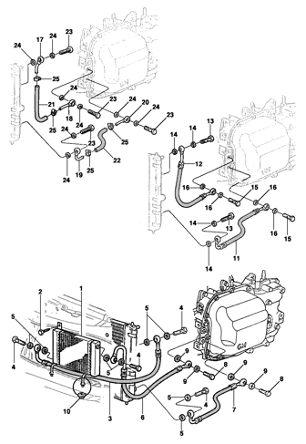 Imagem de Sistema de refrigeração do óleo da transmissão automática