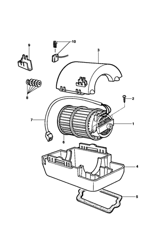 Imagem de Motor do ventilador e aquecedor s/ ar condicionado