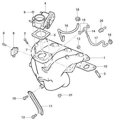 Imagem de Coletor de admissão - motor 16V