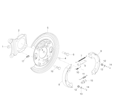 Imagem de Conjunto freio de mão traseiro (JL9) (2013–2014) completo e ajustador