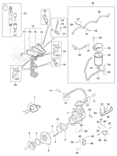 Imagem de Unidade de injeção e bomba de combustível motor diesel LJ6