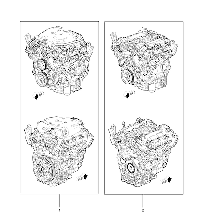 Imagem de Conjunto motor 2.0L gasolina e motor parcial (LGX/3.6S, manual M13)