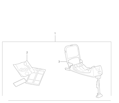 Imagem de Pacote de acessórios para segurança bebê Isofix com banco infantil e manual