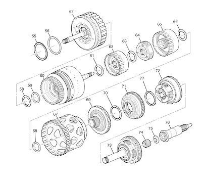 Imagem de Transmissão automática M5T (8L45) e conjuntos de embreagem completos
