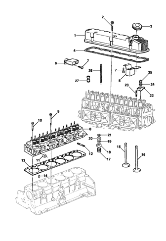 Imagem de Cabeçote do motor 6 cilindros 4.1l