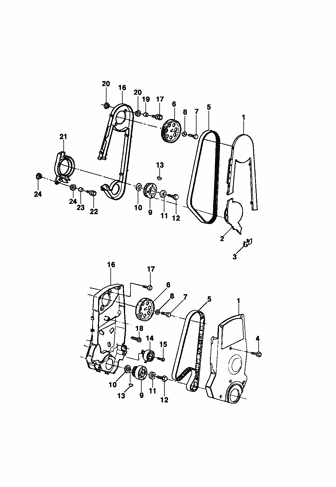 Imagem de Correia do motor 4 cilindros 2.0/2.2l