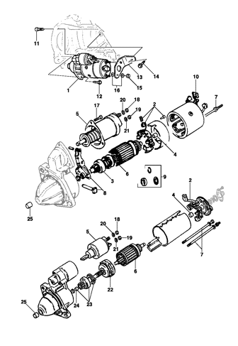 Imagem de Motor de partida do motor 4 cilindros