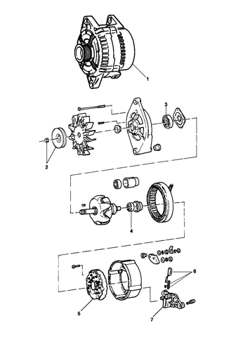 Imagem de Alternador 70A bosch