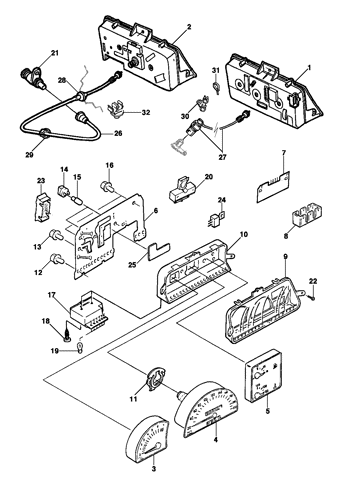 Imagem de Painel de instrumentos e componentes