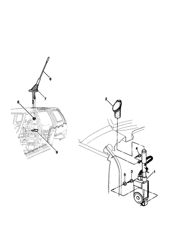 Imagem de Antena manual e elétrica