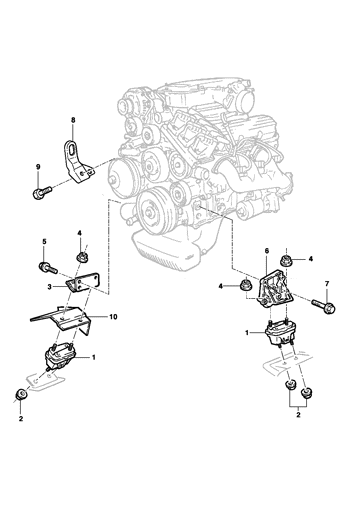 Imagem de Fixação do motor