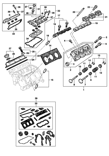Imagem de Cabeçote do motor - ano modelo 1999/2004