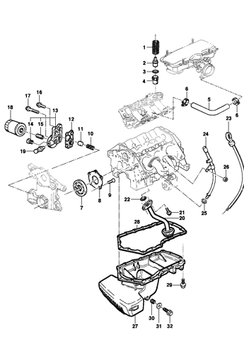 Imagem de Lubrificação e ventilação do motor - ano modelo 1999/2004