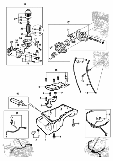 Imagem de Lubrificação e ventilação do motor - ano modelo 2005/