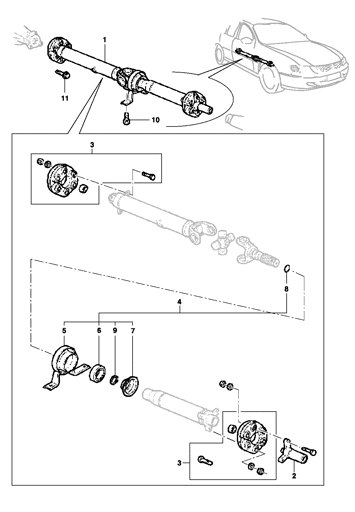 Imagem de Árvore de transmissão - ano modelo 2005/