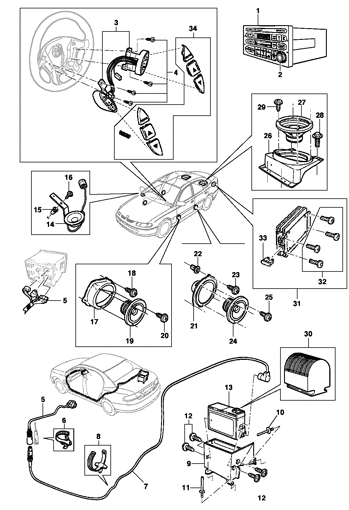 Imagem de Rádio toca-fitas com disqueteira
