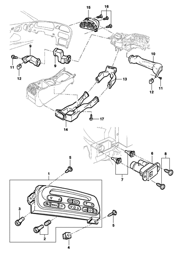 Imagem de Controle do ar condicionado - ano modelo 1999/2002