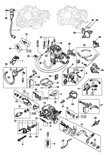 Imagem de Carburador de corpo duplo tipo 3e - Brosol