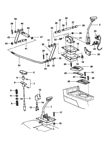 Imagem de Alavanca de mudanças da transmissão automática M41