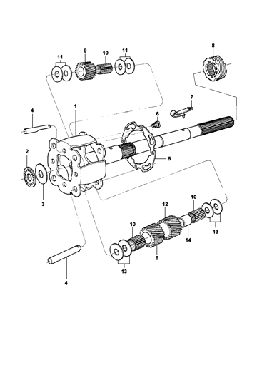 Imagem de Conjunto das planetárias da transmissão automática M41
