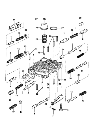 Imagem de Corpo de válvulas da transmissão automática M41