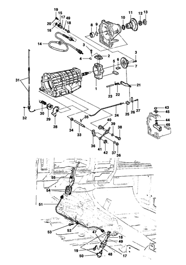 Imagem de Respiro-regulador e flange de saida da transmissão automática MS2